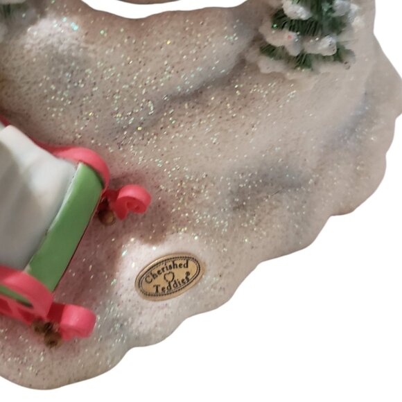 Priscilla Hillman Cherished Teddies Skaters Waltz Action Winds up Music - Picture 6 of 14